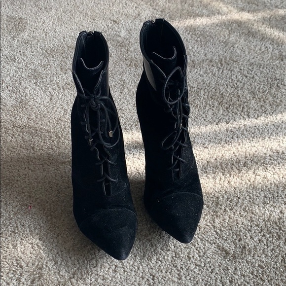 Suede Ankle Booties - Picture 2 of 3